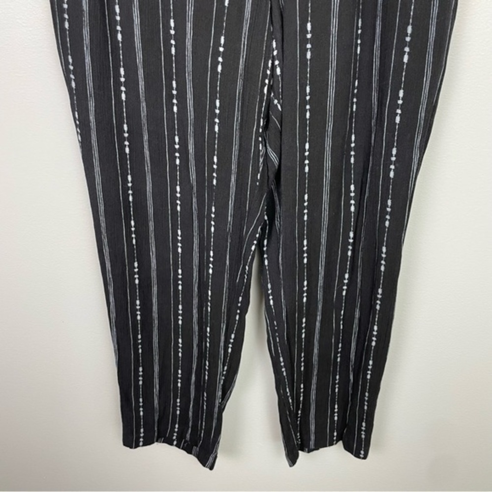 Allison Joy Corey Black Patterned Pants - Picture 5 of 17